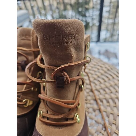 Sperry The Summit Leather Waterproof Snow/Rain Boots Women 9 EU 40 UK 6.5 86895 - Picture 4 of 10